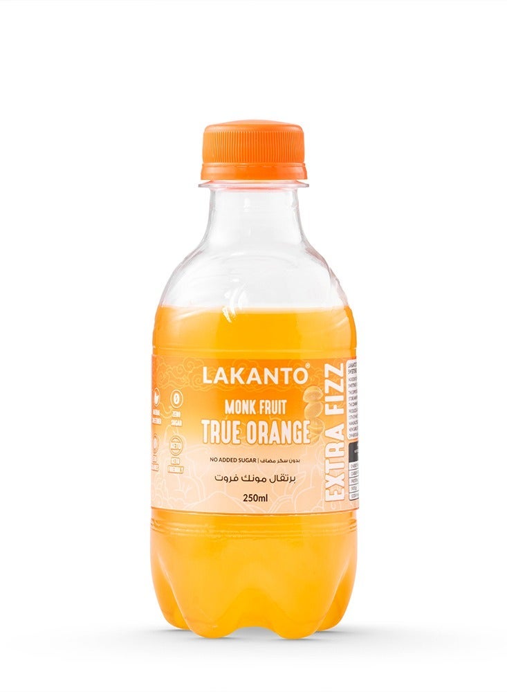 LAKANTO Naturally Sweetened True Orange With Monk Fruit - 250 ml - 3 Bottles - Image 2
